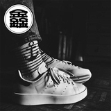 Adidas三叶草STAN SMITH男鞋增高鞋女鞋黑尾厚底板鞋小白鞋S75213