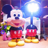 C  米奇老鼠充电台灯 节能护眼LED伸缩充电台灯 卧室床头小台灯