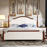 地中海风格实木床现代简约双人床欧式床美式乡村田园床成都可安装