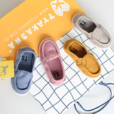 TS正品秋季新款韩国儿童帆布鞋一脚蹬宝宝布鞋1-6-8岁水洗小童鞋