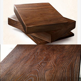 桌面板材定做吧台面板实木原木榆木板材加工会议办公桌面板圆桌板