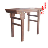 红木家具条案台鸡翅木平头案实木小供桌供台佛桌简约玄关桌隔断