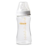 亲亲我240ml弧形玻璃奶瓶07.908159新生婴儿宽口径玻可耐高温奶瓶