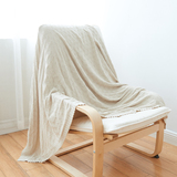出口简约纯棉休闲沙发毯 纯色针织菱形单人盖毯毛毯北欧全棉毯子