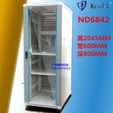 金盾机柜ND6842 600X800X2000 42U机柜 豪华型服务器机柜2.0米