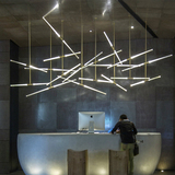 乐光北欧现代创意个性艺术工业风酒店前台办公室吧台吊灯树枝灯具