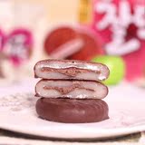 韩国进口零食品 乐天巧克力打糕186g 糯米饼干点心  民族特色