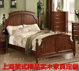 顺亿家居 美式乡村 PB HH 美式实木家具定做 美式实木双人床