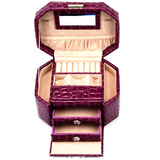 三层化妆盒饰品收纳盒多层首饰架首饰盒公主欧式复古收纳箱手提箱