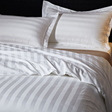 五星级酒店宾馆四件套纯棉简约枕套被单被套纯色全棉1.51.8m2.0米