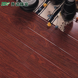 升达直销强化复合木地板红R槽12mm亮面防滑耐磨水木菁华SM018花梨