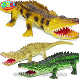 哥士尼小鳄鱼仿真模型玩具 海洋动物塑料软胶儿童礼物静态