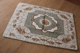 出口日本珊瑚绒材质 欧式玫瑰花地毯 客厅茶几 卧室地毯 可水洗