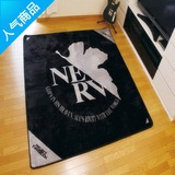 包邮日本动漫NERV  EVA新世纪福音战士 黑色时尚潮牌客厅卧室地毯