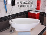 工厂直销进口亚克力浴缸独立式1.6米-1.8米浴缸高档软陶瓷浴缸