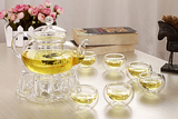 加厚包邮耐热玻璃茶具透明过滤花茶壶套装整套功夫茶水果茶具套装