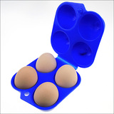 户外野炊烧烤便携蛋盒可折叠塑料2格鸡蛋盒 4格 6枚蛋托 12格蛋夹