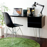 创意钢木台式笔记本电脑桌现代简约简易书桌写字台办公桌子转角桌