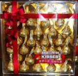 好时巧克力KISSES巧克力之吻创意新款32颗钻石正方形婚庆喜糖礼盒
