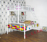 新品三人行4双层铁艺床/上下床/子母床带书架欧式风格/双人单人床