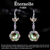 法国Eternelle时尚饰品长款耳环 采用施华洛世奇元素水晶耳坠礼物