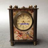 古董 OMEGA老式机械表 方形座钟表 手动机械钟表 欧米茄西洋表