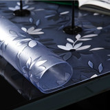 水晶布桌面水晶餐布防水免洗透明磨砂餐桌垫板水晶PVC8