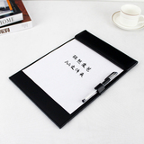 丽然 皮革菜单夹 会议垫板 写字垫 创意好礼品 A4 资料夹定制