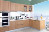 小户型房简约风格经济型整体厨柜，大理石柜石英石