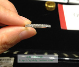 香港代购 周大福专柜正品  群镶 单排半圈钻石戒指  逸彩系列