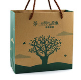 特价牛皮纸通用茶叶手提袋纸袋茶叶包装袋绿茶手拎袋批发茶叶袋