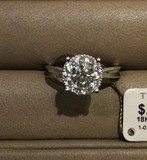 谢瑞麟专柜18K金十围一钻石戒指（支持验货）拥抱爱系列主石24份