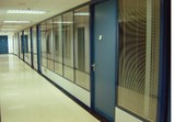重庆办公家具厂实木80款玻璃隔断办公室隔墙铝合金框架屏风直销