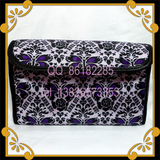 安娜苏/Anna Sui 紫色蝴蝶蔷薇花手包|收纳包|化妆包 软包 现货