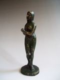 真品收藏六七十年代日本铜雕女体摆件包老古玩古董杂项