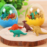 韩国创意文具批发 卡通可爱玩具恐龙蛋造型小橡皮擦 儿童奖品礼物