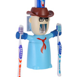 吸盘式牙刷架套装 儿童刷牙漱口杯架 情侣壁挂自动挤牙膏器牙膏盒