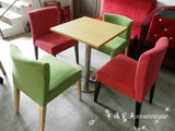 kfc快餐桌椅软包椅 奶茶甜品店休闲咖啡厅沙发卡座软包椅定制