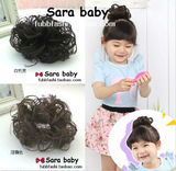 婴儿童发饰头饰宝宝包头假发盘发发圈发绳韩国女童美妈都可以用哦