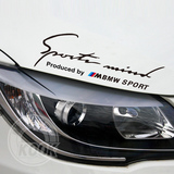 BMW宝马灯眉车贴 1系/3系 高性能改装版运动反光贴纸 宝马5系改装