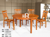 转盘 八人餐桌 圆型10人餐桌 旋转圆桌餐桌 伸缩 折叠实木批发