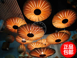 东南亚中式伞形木皮灯餐厅火锅店泰式酒店工程会所茶楼美容院吊灯