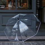 左米 创意超大成人雨伞透明雨伞 加厚公主伞 长柄透明伞