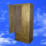 上海整体实木衣柜两三四五门实木衣橱卧室柜木质衣柜2门3门可定制