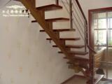 楼梯厂家免费设计家用整体钢木楼梯 斜梁楼梯 护栏 踏板 扶手
