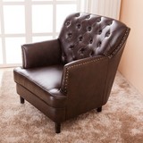 欧式美式复古沙发椅子小户型客厅组合卧室单人双人三人皮布艺沙发