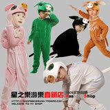 儿童动物表演服装 幼儿园话剧做游戏演出服饰 三只小猪跳舞衣服
