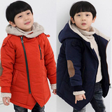 童装男童秋冬外套2015新款韩版中小大儿童秋冬装加绒加厚棉衣外套