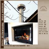 圣罗曼壁炉 304不锈钢烟管 烟囱 弯头 燃木真火壁炉专用配件
