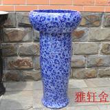 景德镇陶瓷青花系列立柱盆两件套 面盆套装 艺术盆 瓷器洗脸盆